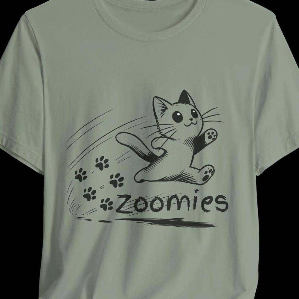 Cat Lover Zoomies Unisex Jersey Tee Cat Mom Gift Tees